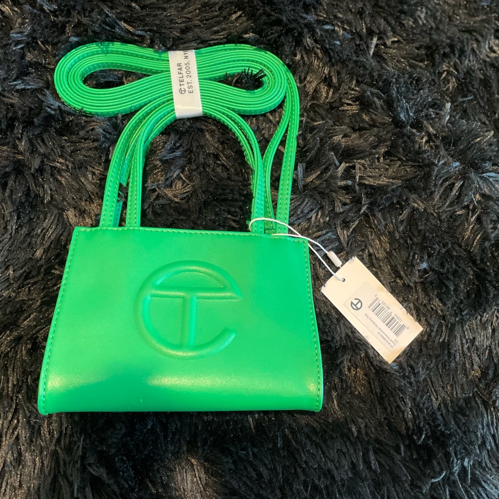 Brand new Telfar small Shopping bag in Green Screen